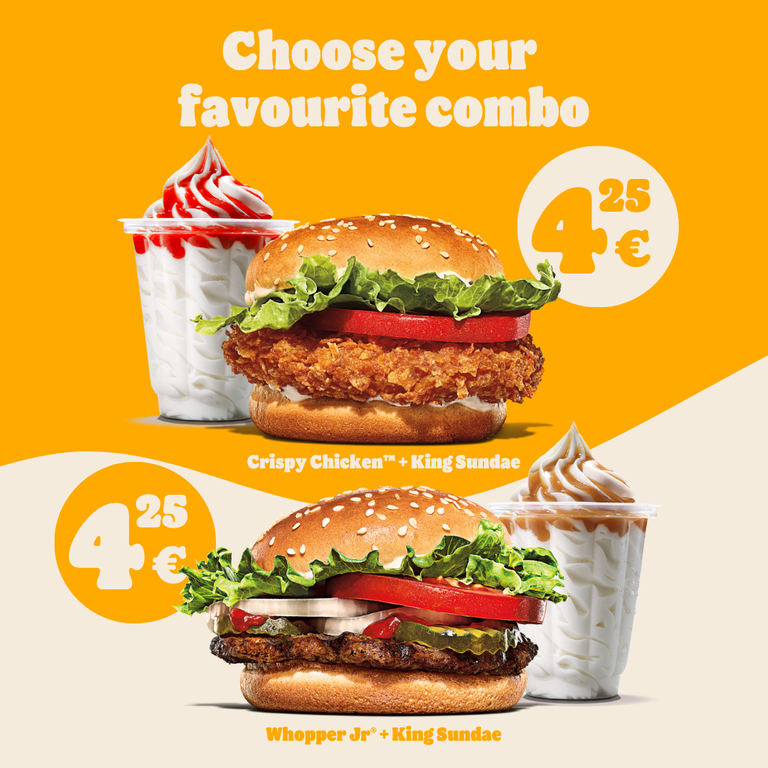 Burger + King Sundae campaign image