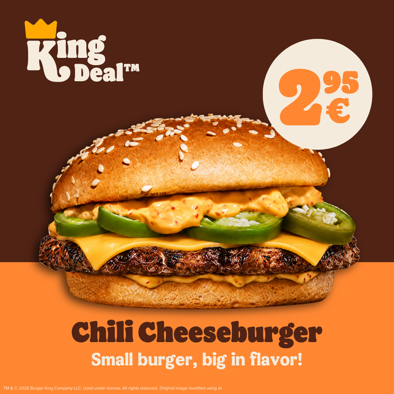 Chili Cheeseburger King Deal campaign image