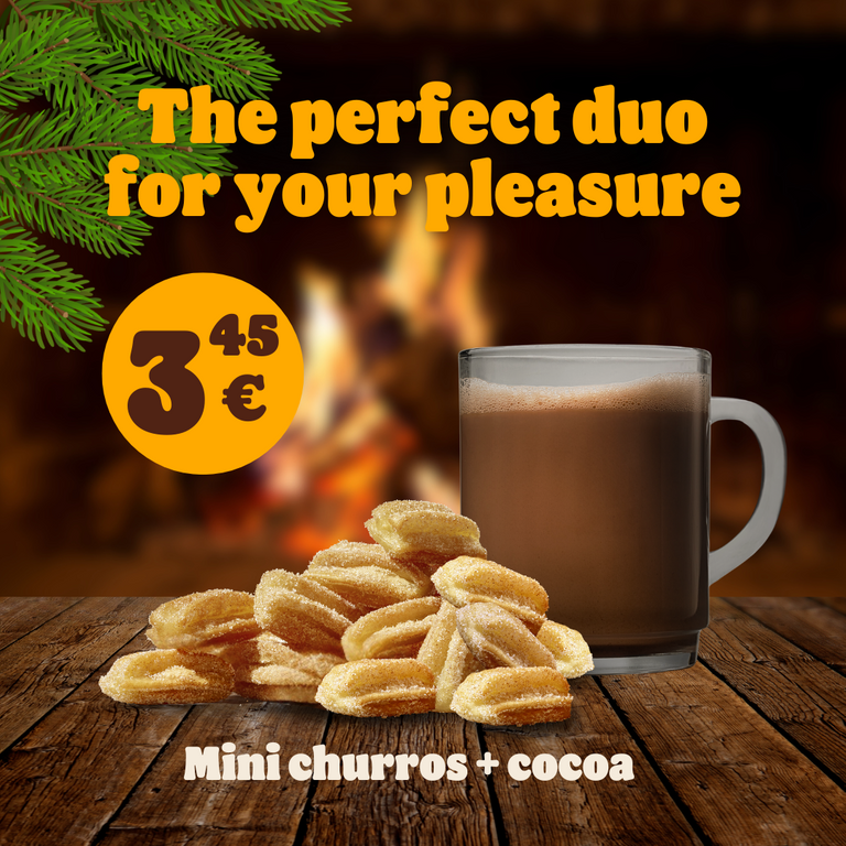 Mini churros and cocoa campaign image