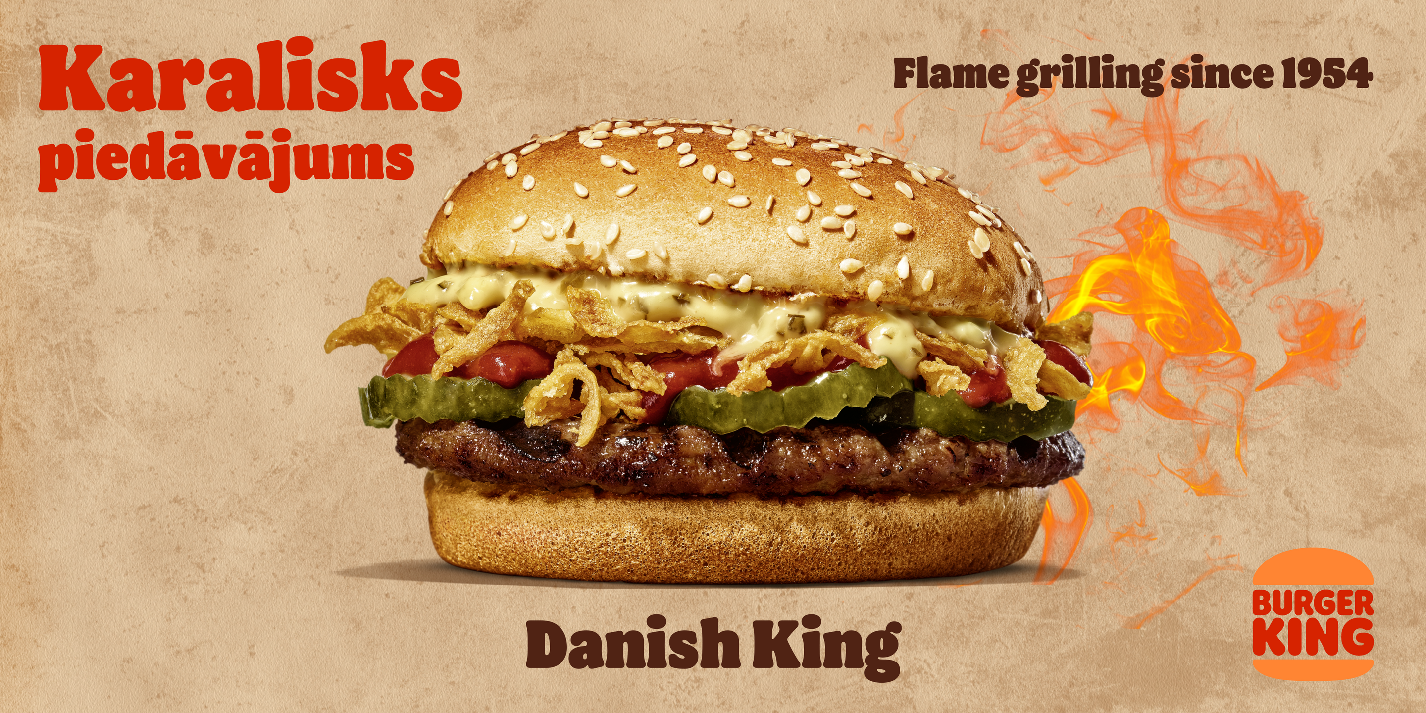 Danish King kampaņas burgeris